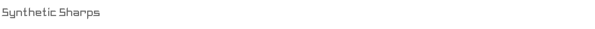 Synthetic Sharps Synthetic Sharps.otf font preview